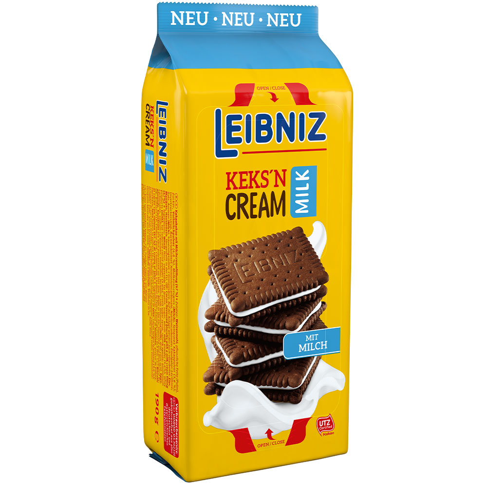 Leibniz Keks'n Cream Milk 190г